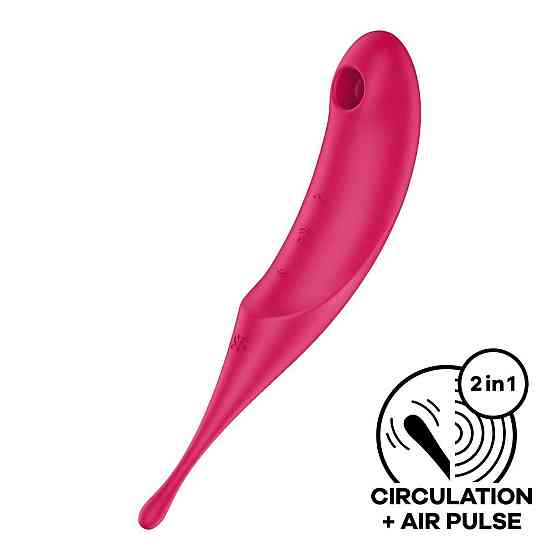 Вибратор для клитора с вакуумной стимуляцией Satisfyer Twirling Pro Red Sex Aura Киев