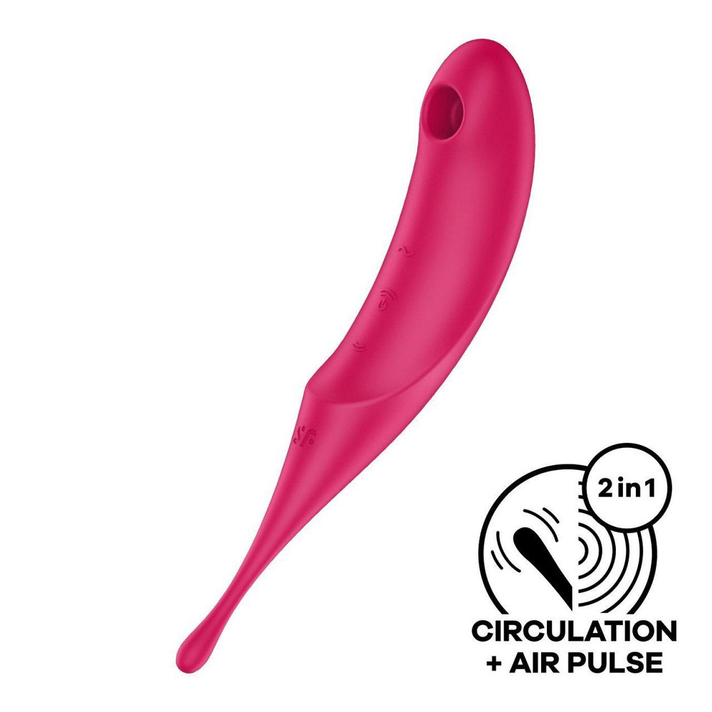 Вибратор для клитора с вакуумной стимуляцией Satisfyer Twirling Pro Red Sex Aura Киев - изображение 1