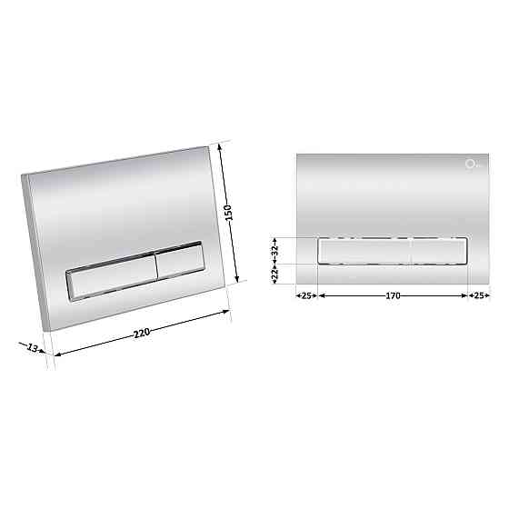 Панель змиву для унітаза Qtap Nest QT0111M08381CRM Київ