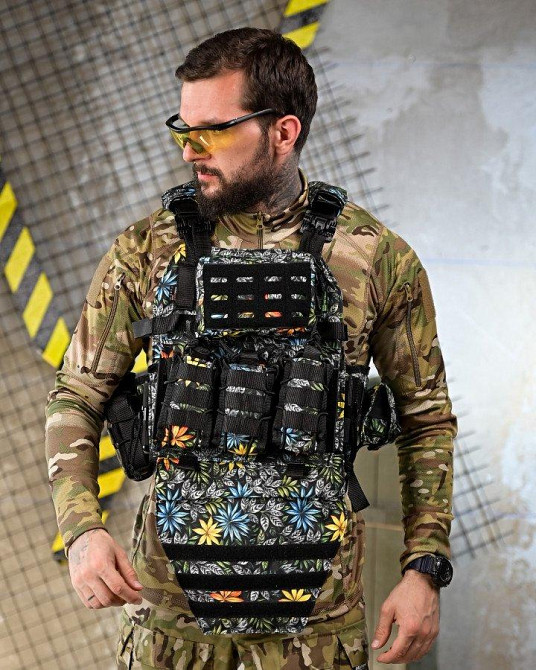 Плитоноска 4 быстрых сброса с напашником NETFLIX VTM   ПП4638 Одесса - изображение 1