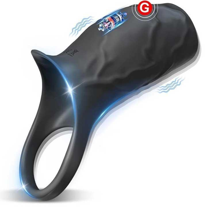 Насадка с вибрацией на пенис и мошонку Ultimate Couples Cage USB Винница - изображение 8