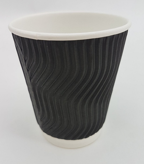 Склянка гофрована 340 мл "Чорний (20 шт.) Харків - фото 2