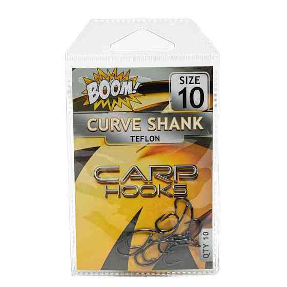 Гачок для мирної риби Curve Shank №10 (10 шт/уп) (Teflon) ТМ BOOM Київ