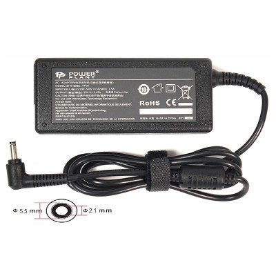 Блок живлення до ноутбуку PowerPlant ACER 220V, 19V 65W 3.42A (5.5*2.1) (AC65F5521) Вінниця - фото 1