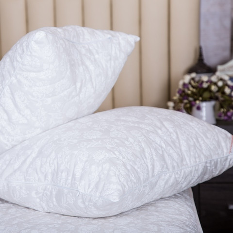 Ecotton Подушка Ecotton 60х60 см антиалергенна натуральний чохол білий 20-0256 White Коломия - фото 1