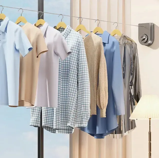 Складная настенная сушилка для белья / Сушилка-трос настенная Коломия - фото 7