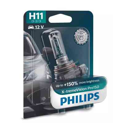 Автолампа Philips H11 X-treme VISION PRO +150%, 3700K, 1шт/блістер (12362XVPB1) Вінниця