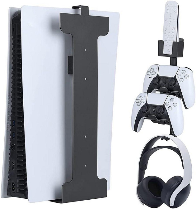 Настенное крепление дляPS5 Slim черное стальное комплект подвесной кронштейн Киев - изображение 3
