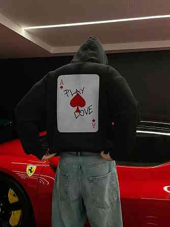Худи с принтом «Play Love / Ace of Spades» Темно синий, XS Черновцы
