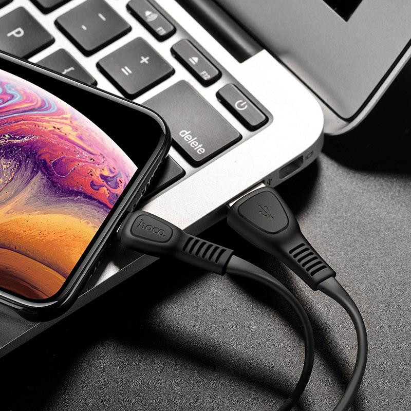 Кабель HOCO X40 USB - Lightning, 1м, черный Киев - изображение 2