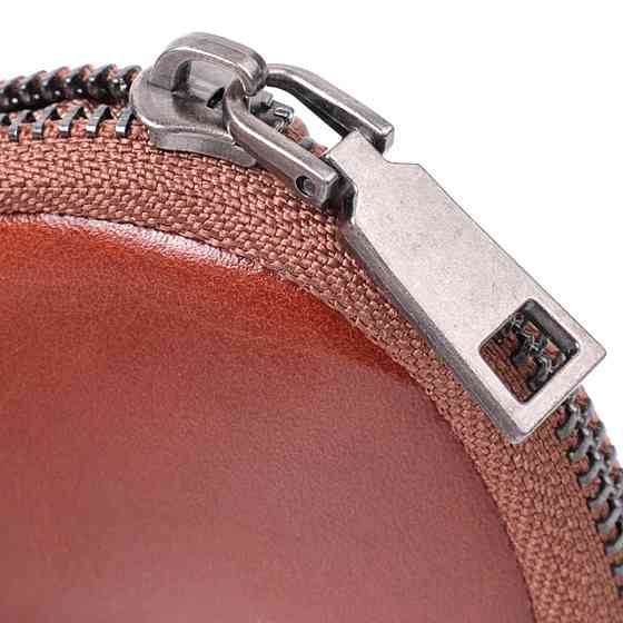 Компактный кошелек для монет из натуральной кожи Vintage sale_15080 Коричневый Киев