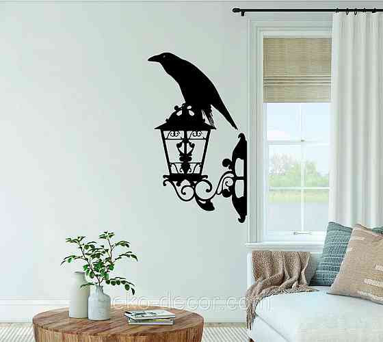 Декоративне настінне 3D Панно «Ворон» Декор на стіну з об'ємом Київ