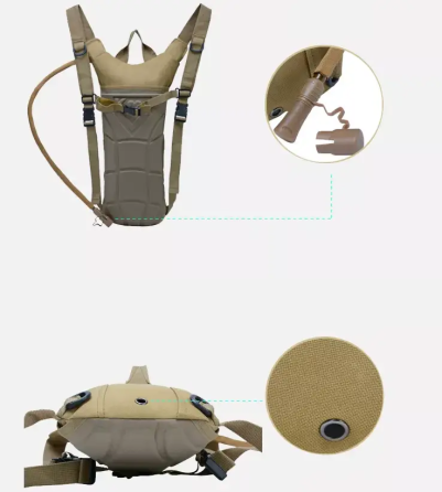 Тактическая питьевая система гидратор KMS (гидропак + рюкзак) Хаки Киев