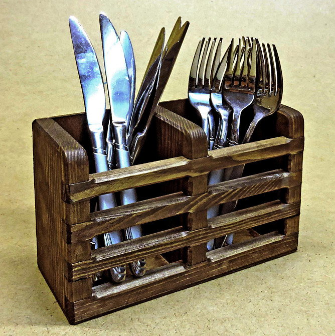 Підставка для столових приборів "Піятто" капучино Миколаїв - фото 1