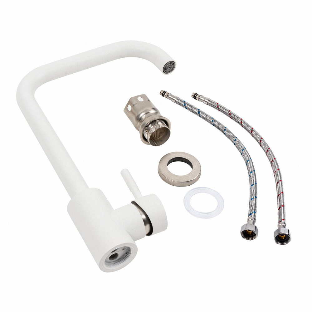 PLATINUM Змішувач кухонний Platinum NS02B Білосніжний Коломыя - изображение 2