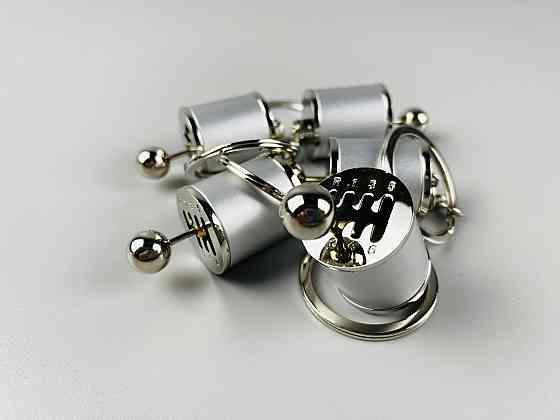 Брелок коробка передач для ключів, брелок КПП на ключ для водія з металу сріблястий з металу Мукачево