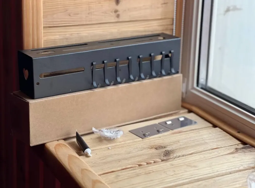 Настенный многофункциональный органайзер для хранения кухонных принадлежностей 30 см Коломия - фото 2