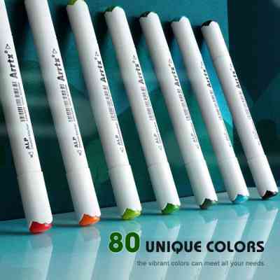 Художественный маркер Arrtx Спиртовые Alp ASM-0280A 80 цветов (LC302192) Винница