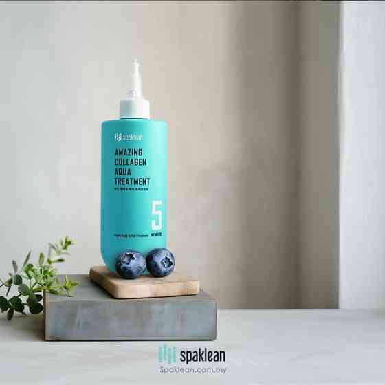 Маска-филлер быстрая реконструкция для сухих и поврежденных волос с коллагеном и кератином Amazing Collagen Aqua Treatment Spaklean 300 мл Киев