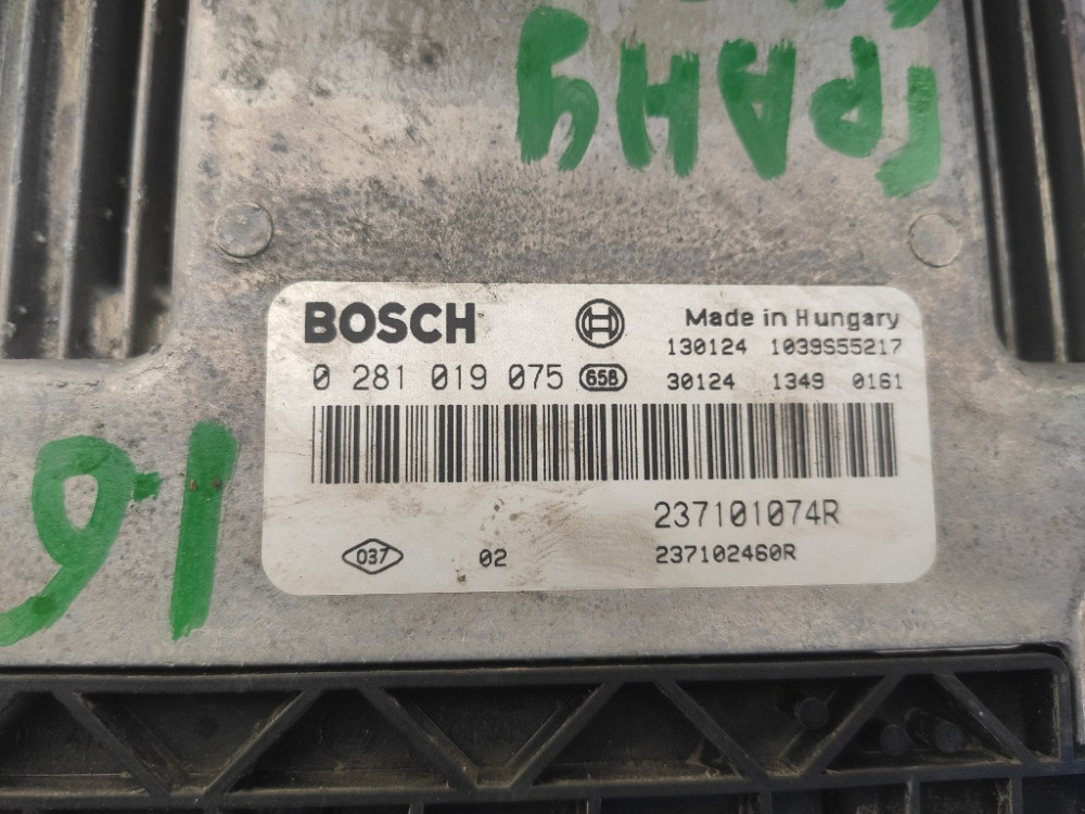 Блок керування двигуном Renault Megane III 1.6 dci 2009-2016 (0281019075) Ковель - изображение 2