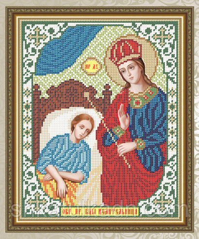 Схема для вишивки бісером ікона Цілителька Дніпро - фото 2