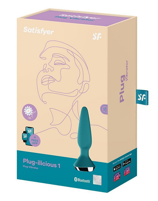 Анальна пробка з вібрацією Plug-ilicious 1 petrol Sex Aura Київ - фото 6