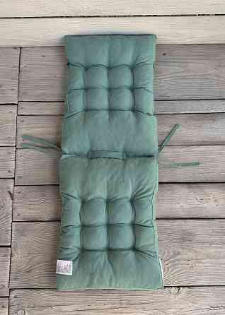 Подушка для стільців (40x120х7 см) подвійна Decorator Соро колір бірюзовий 84-109 Київ