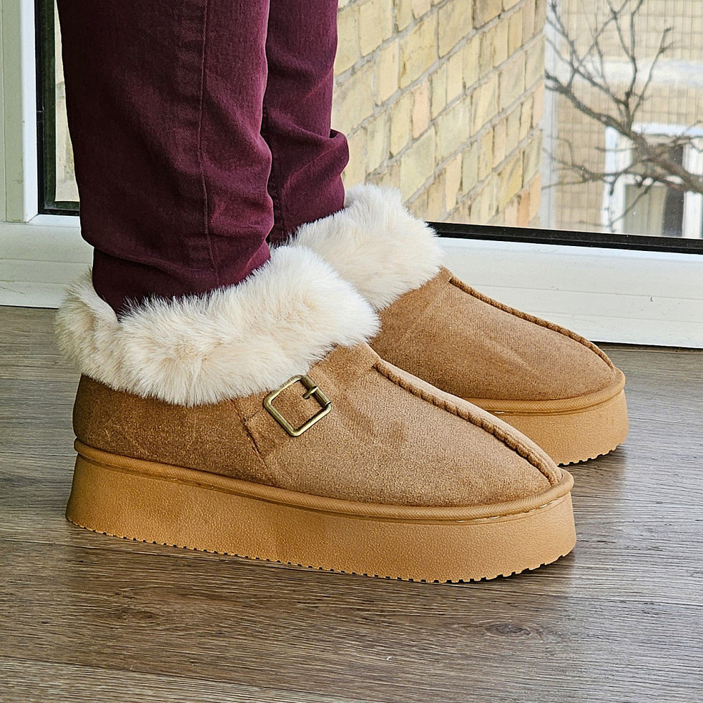 Зимові жіночі Уги Руді Чобітки з Хутром Теплі Коричневі (розміри: 36,37,38,39,40,41) Дніпро - фото 7