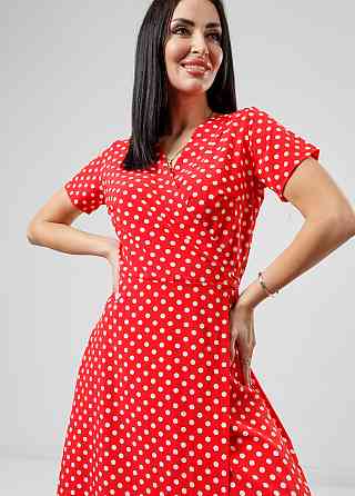 Летнее платье в пол Кайли 42, Красный Киев