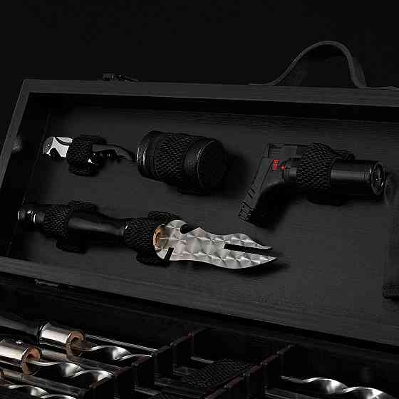 Шампури подарункові набір бокс для пікніка гриля та барбекю Оригінальні Віп подарунки на день народження татові, хлопцю, Тернопіль