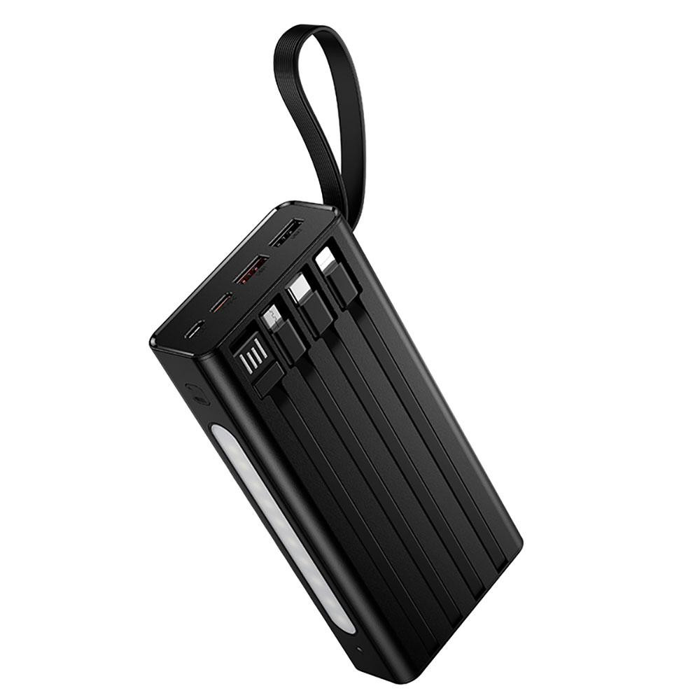 Портативный аккумулятор Hoco J155 Shine 20000mAh с 4 кабелями Киев - изображение 5