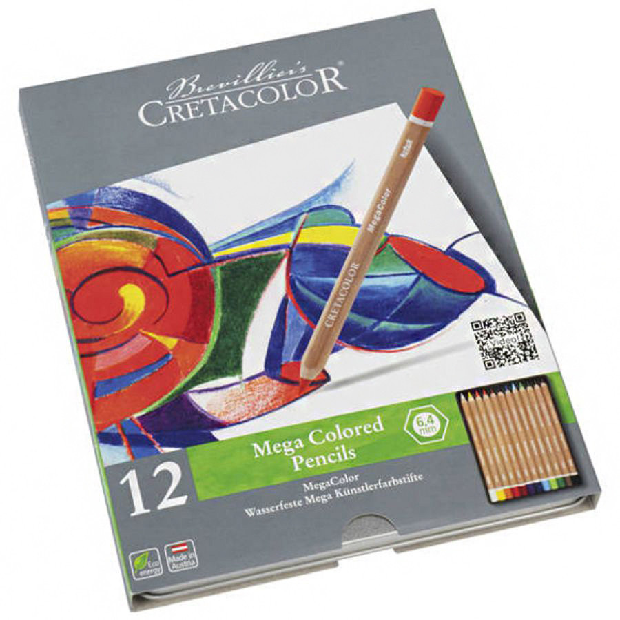 Набір кольорових олівців MegaColor 12шт Cretacolor Київ - фото 2