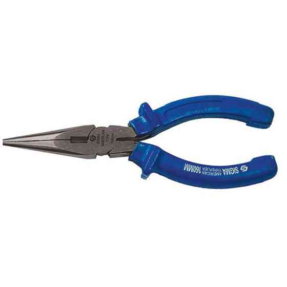 Длинногубцы прямые 200мм синие SIGMA (4357201) Киев