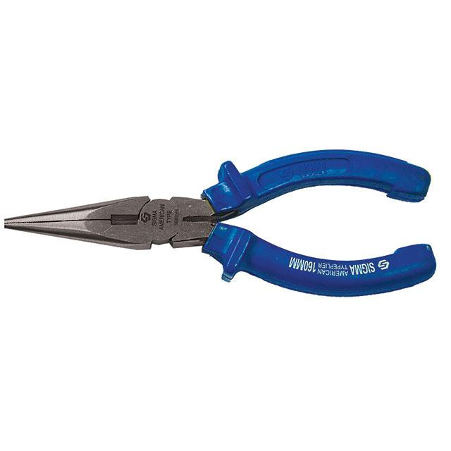 Длинногубцы прямые 200мм синие SIGMA (4357201) Киев - изображение 1