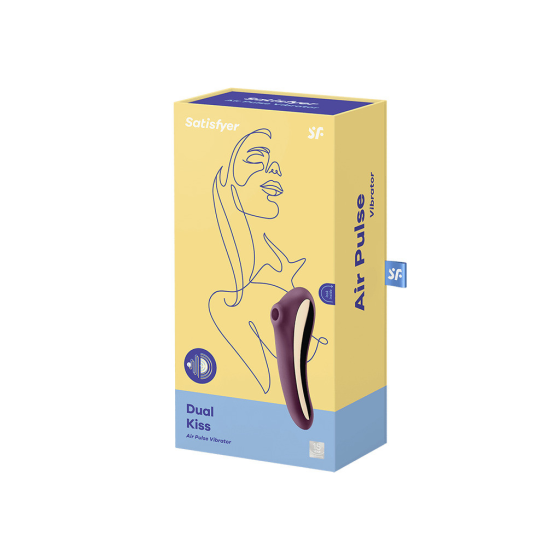 Вакуумный стимулятор Satisfyer Dual Kiss Фиолетовый Sex Aura Киев
