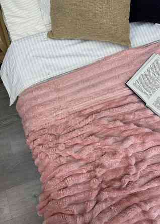 Плед-покривало смужка VIP Шарпей 200х230 см (+-10см) Рожевий (87-140) Київ