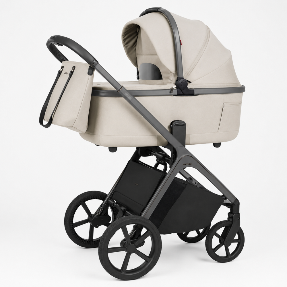 Коляска универсальная CARRELLO Vector CRL-6700 2в1 Zephyr Beige прогулочная люлька для новорожденных Киев - изображение 1