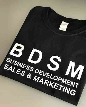 Женская\Мужская футболка с надписью BDSM Черновцы