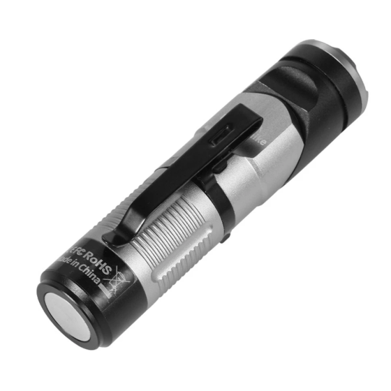 Ліхтар з кліпсою Naturehike CNK2450ZM013 430лм (4 режими) Чорно-сірий Вінниця