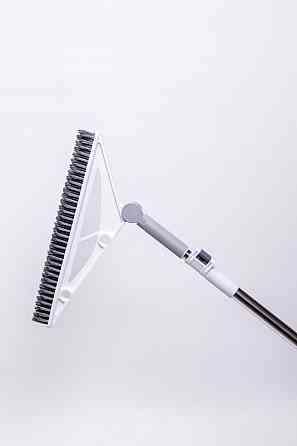 Трикутна швабра з металевою ручкою та гумовою кромкою для плитки, ламінату, лінолеуму, вологого прибирання HP-35015-38 Коломия