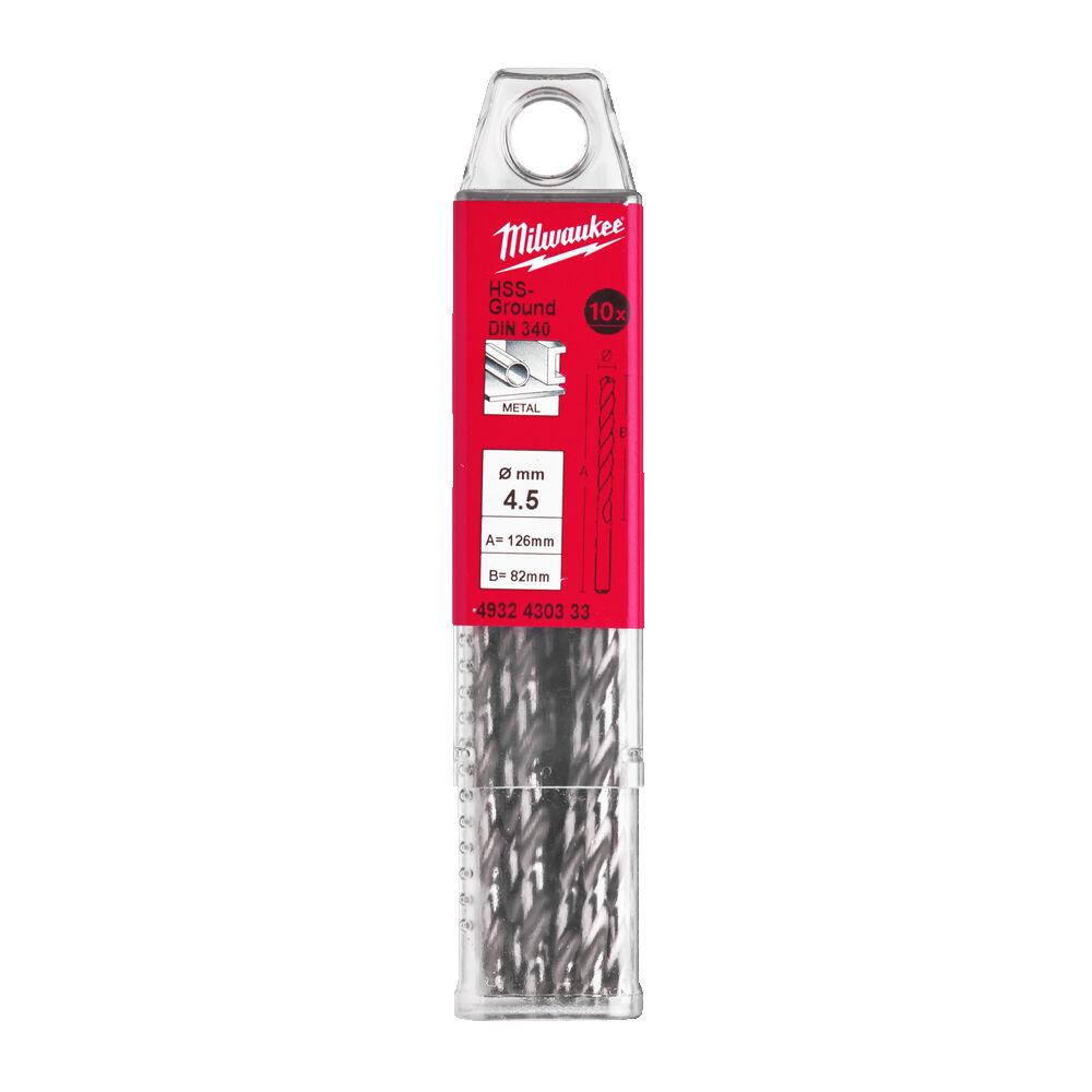 Свердло по металу HSS-G MILWAUKEE DIN340, діаметр4,5x126мм, (10шт) Одесса - изображение 1