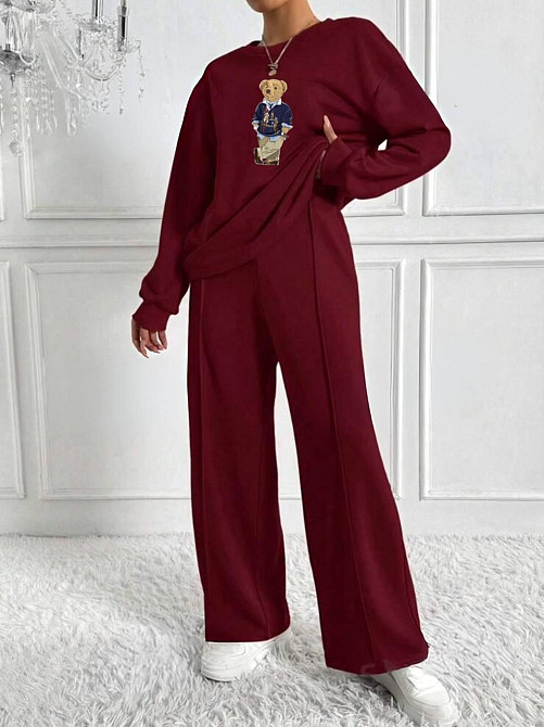 Жіночий прогулянковий костюм двійка з термонакатом двонитка Одеса - фото 1