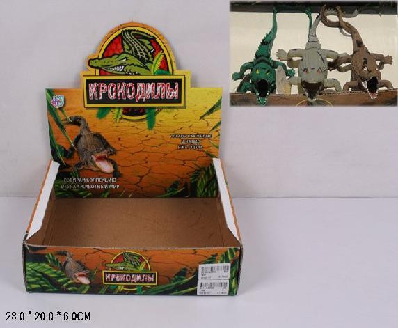Животные резиновые 7206 (432шт/2)Крокодилы,12 шт.в боксе /цена за 1 шт/ 3 вида,27*20*6см, игрушка-30, шт Киев - изображение 1