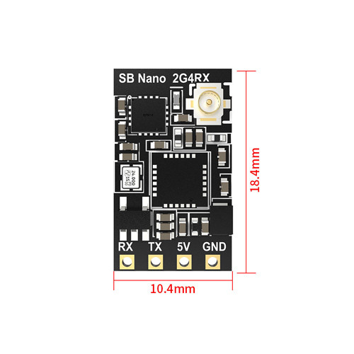 Приемник сигнала SpeedyBee Nano 2.4ГГц RX ELRS FPV дрона с антенной Винница - изображение 4