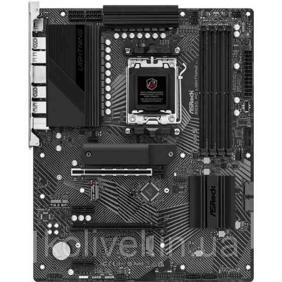 ASRock B650 PG LIGHTNING (AM5/B650, 4*DDR5, 2xPCIex16, HDMI, 4xSATAІІІ, 3xM.2, 2.5GLan, 7.1ch, ATX) (B650 PG Киев