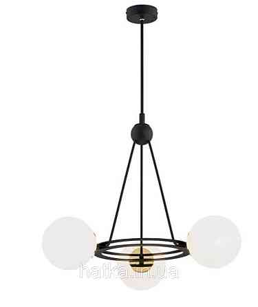 Підвісна люстра 9715-3 3x40W Чорний+Мідь Київ
