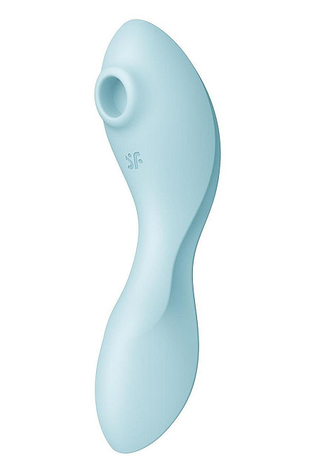 Вакуумный смарт-стимулятор с вибрацией Satisfyer Curvy Trinity 5 (Blue), управление со смартфона Sex Aura Киев - изображение 3