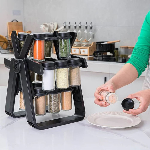Карусель для специй 18 отсеков Spice Rack JD 18 (12) Киев - изображение 3