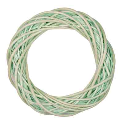 Різдвяний вінок YES! Fun ротанговий світло-зелений, 25 см (974235) Вінниця