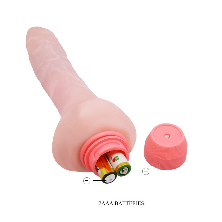 Вібратор реалістичний з хребтом Baile бежевий, 19.3 х 2.8 см Sex Aura Київ - фото 7